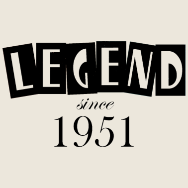 Motiv Legende seit 1951 70. Geburtstag Männer Herren