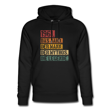Geburtstag Geschenk Mann Hoodie - Jahrgang 1961 Geburtstag Mann Mythos Legende