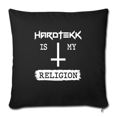 Geburtstag Geschenk Mann Kissenbezug - Hardtekk Is My Religion With Jesus Christ Sign