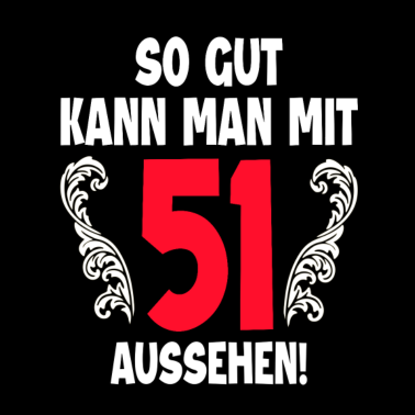 Motiv 51 Jahre Geburtstagskind Feiern Kollege Crew Mann