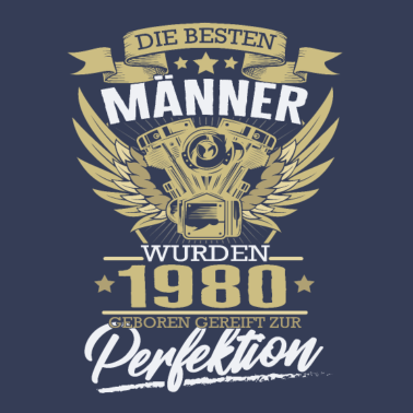 Motiv Geburtstag Männer 1980 Perfektion