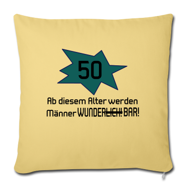 Geburtstag Geschenk Mann Kissenbezug - 50. Geburtstag Mann