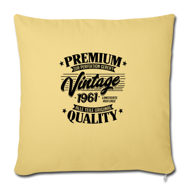 Geburtstag Geschenk Mann Kissenbezug - Jahrgang 1961 Geburtstag Männer und Frauen