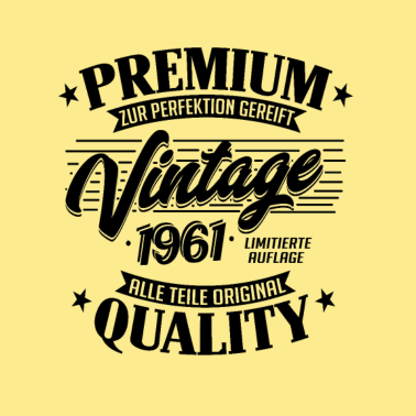 Motiv Jahrgang 1961 Geburtstag Männer und Frauen
