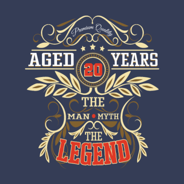 Motiv 18. Geburtstag Mann Mythos Legende