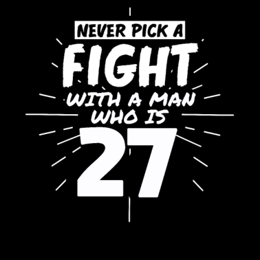 Motiv 27.Geburtstag Männer 27 Jahre alt Mann