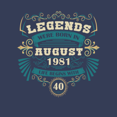 Motiv August 1981 40. Geburtstag Männer Frauen