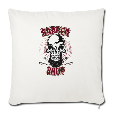 Geburtstag Geschenk Mann Kissenbezug - Bart Totenkopf Barber Geschenk Geburtstag Mann