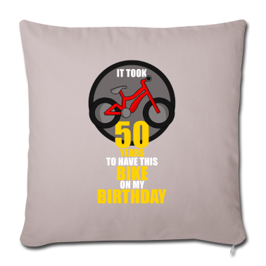 Geburtstag Geschenk Mann Kissenbezug - 50. Geburtstag Männer Frauen Fahrrad