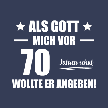 Motiv 70. Geburtstag Mann Geschenkidee Tshirt
