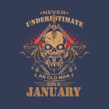 Motiv Januar Geburtstag Männer Biker Rocker Motorrad