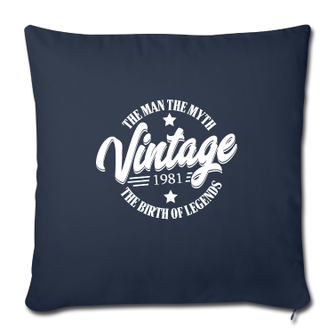 Geburtstag Geschenk Mann Kissenbezug - Mann Mythos Legende Jahrgang 1981 Geburtstag