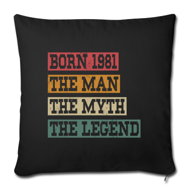 Geburtstag Geschenk Mann Kissenbezug - Jahrgang 1981 Geburtstag Mann Mythos Legende