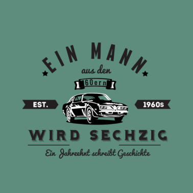 Motiv 60. Geburtstag Mann 60er Jahre