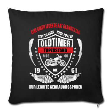 Geburtstag Geschenk Mann Kissenbezug - 60 Geburtstag Mann Geschenk Biker Legende Oldtimer