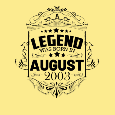 Motiv Jahrgang 2003 August 18. Geburtstag Männer Frauen