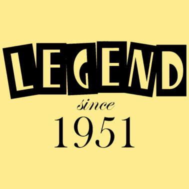 Motiv Legende seit 1951 70. Geburtstag Männer Herren