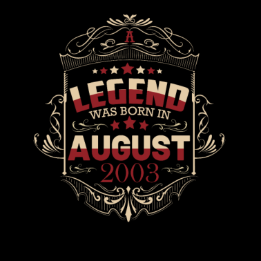 Motiv Jahrgang 2003 August 18. Geburtstag Männer Frauen