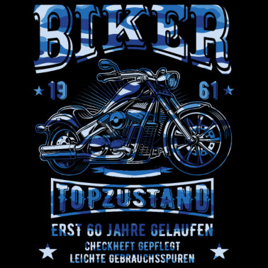 Motiv 60. Geburtstag Mann Biker Geschenk witzig Motorrad