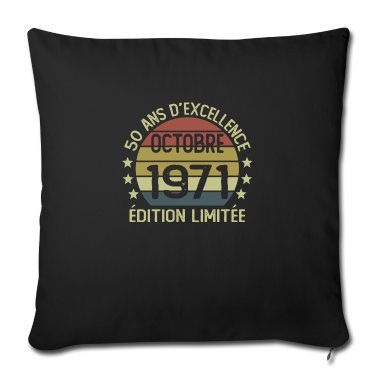 Geburtstag Geschenk Mann Kissenbezug - 50 Jahre Geburtstag Mann Frau im Oktober 1971
