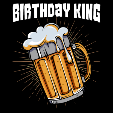 Motiv Geburtstag Mann Bier King Geschenk