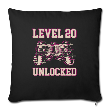 Geburtstag Geschenk Mann Kissenbezug - 20.Geburtstag Mann - Level 20 Unlocked