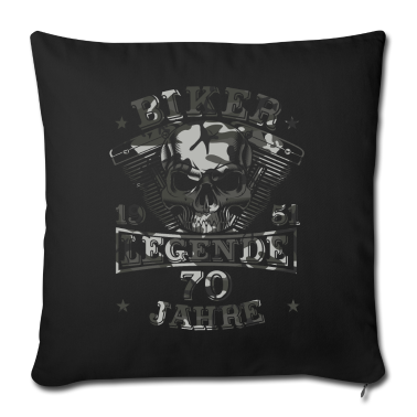 Geburtstag Geschenk Mann Kissenbezug - 70. Geburtstag Mann Camouflage Tarnmuster Skull