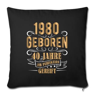 Geburtstag Geschenk Mann Kissenbezug - 40 Mann Perfektion September 1980 40. Geburtstag