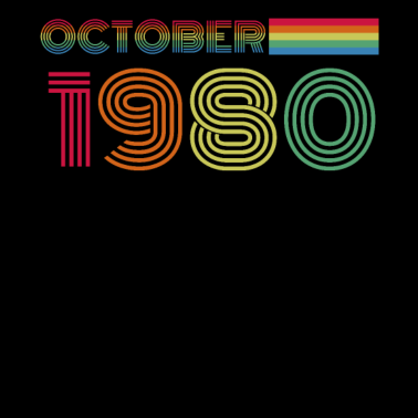 Motiv 40. Geburtstag Männer Legendär Oktober 1980