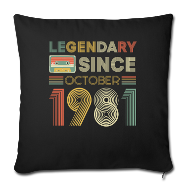 Geburtstag Geschenk Mann Kissenbezug - 40. Geburtstag Männer Legendary since Oktober 1981