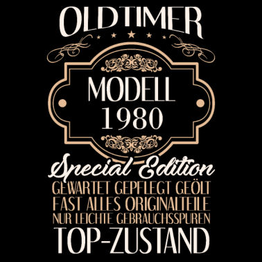 Motiv 40. Geburtstag Männer Oldtimer Modell 1980
