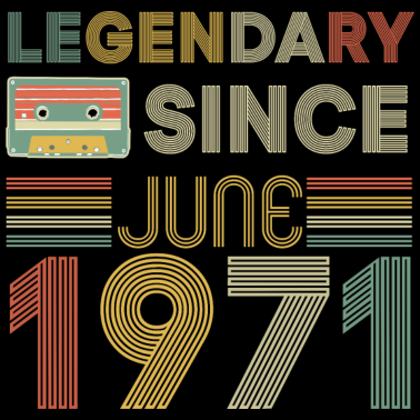 Motiv 50. Geburtstag Männer Legendary since Juni 1971