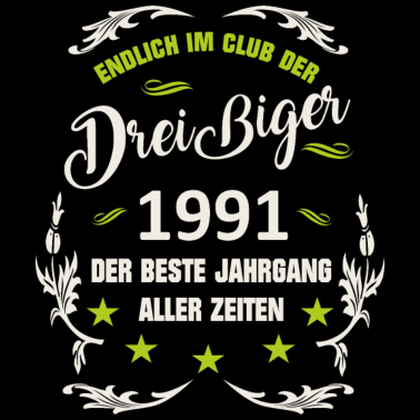 Motiv 30. Geburtstag Mann Frau Club der Dreißiger 1991