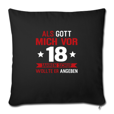 Geburtstag Geschenk Mann Kissenbezug - 18. Geburtstag Mann 18 Jahre Frau Geschenk