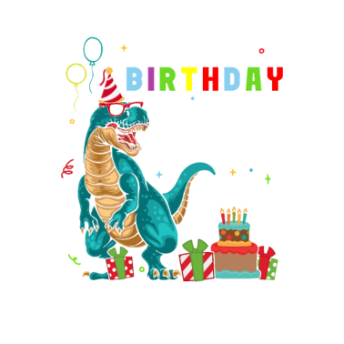 Motiv I'm The Birthday Boy I Make The Rules Dinosaurs