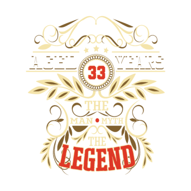 Motiv 33 Geburtstag Männer