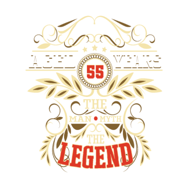 Motiv 55 Geburtstag Männer und Frauen