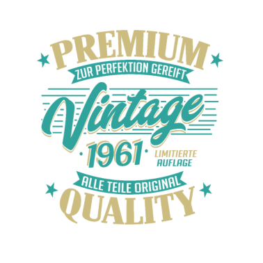 Motiv Jahrgang 1961 Geburtstag Männer und Frauen