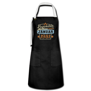 Geburtstag Geschenk Mann Schürze - Januar 1981 Geburtstag Männer Frauen