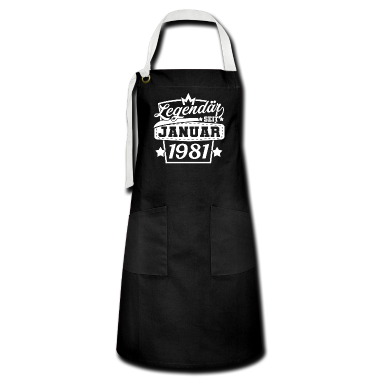 Geburtstag Geschenk Mann Schürze - Januar 1981 Geburtstag Männer Frauen