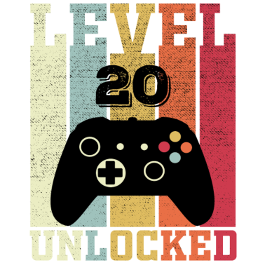 Motiv Herren 20. Geburtstag Mann 20 Jahre Level 20 Männe