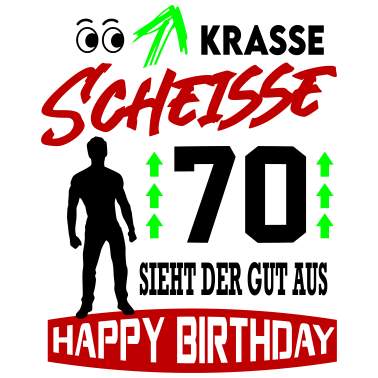 Motiv Sprüche Geburtstag Mann Gut aussehen 70
