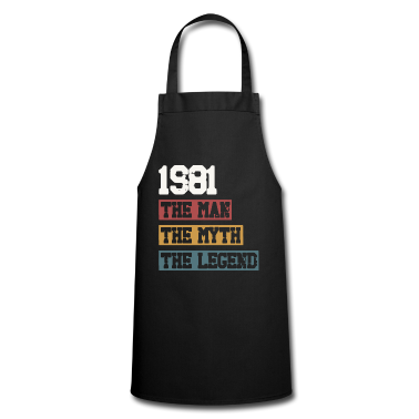 Geburtstag Geschenk Mann Schürze - Jahrgang 1981 Geburtstag Mann Mythos Legende