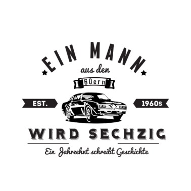 Motiv 60. Geburtstag Mann 60er Jahre