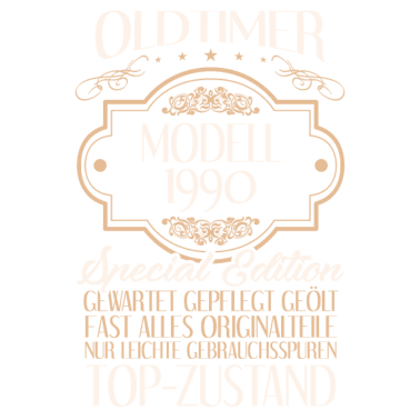 Motiv Mann 30. Geburtstag Männer Oldtimer Modell 1990