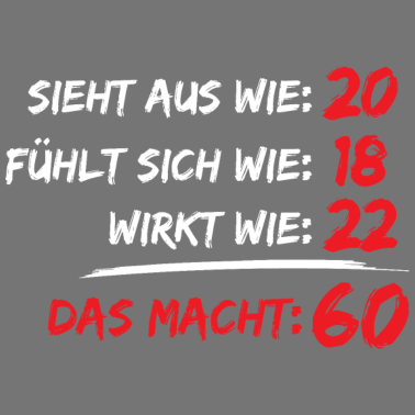 Motiv 60. Geburtstag Männer Frauen Geschenk