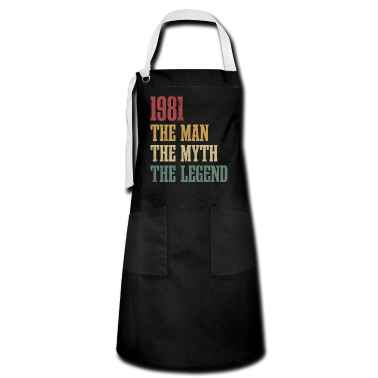 Geburtstag Geschenk Mann Schürze - Jahrgang 1981 Geburtstag Mann Mythos Legende