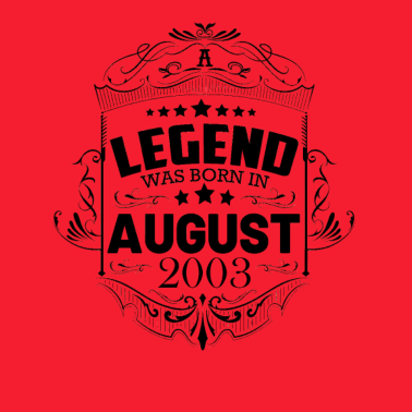 Motiv Jahrgang 2003 August 18. Geburtstag Männer Frauen