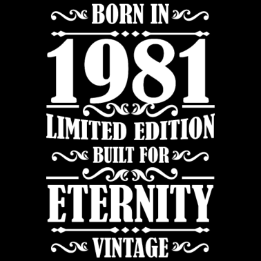 Motiv 40.Geburtstag Mann Retro 1981 Geschenk