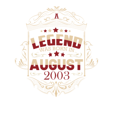 Motiv Jahrgang 2003 August 18. Geburtstag Männer Frauen